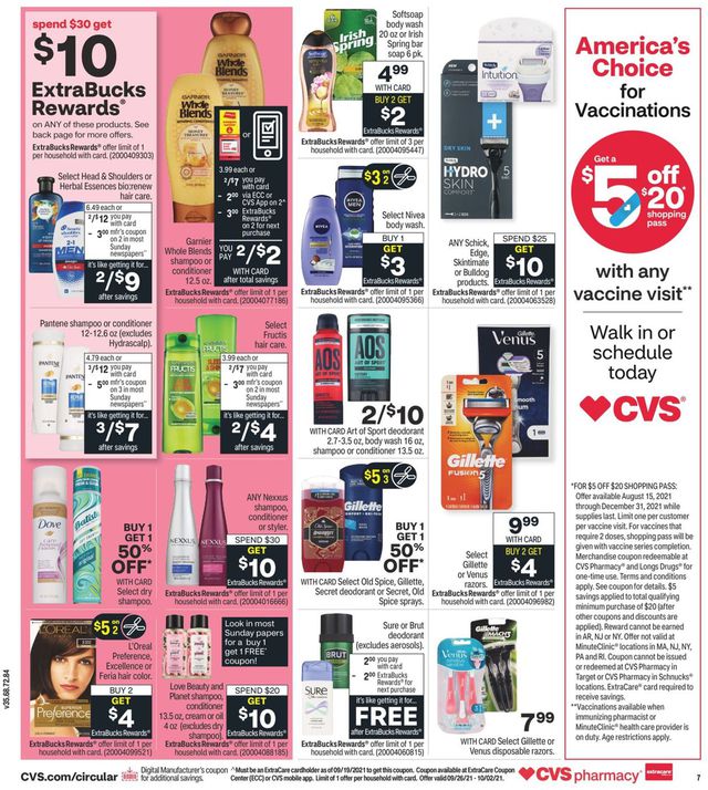 CVS Pharmacy Ad from 09/26/2021