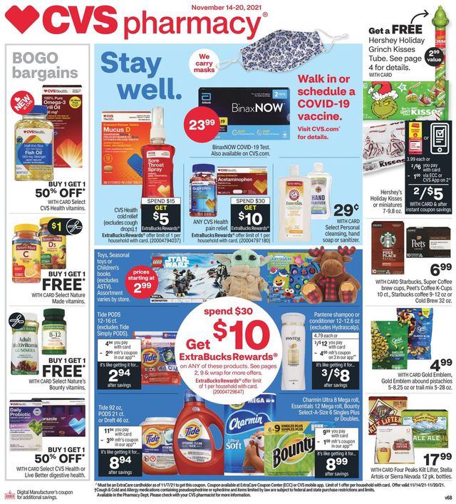 CVS Pharmacy Ad from 11/14/2021