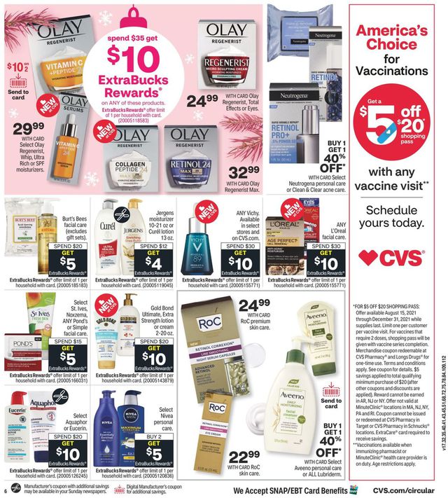 CVS Pharmacy Ad from 12/12/2021
