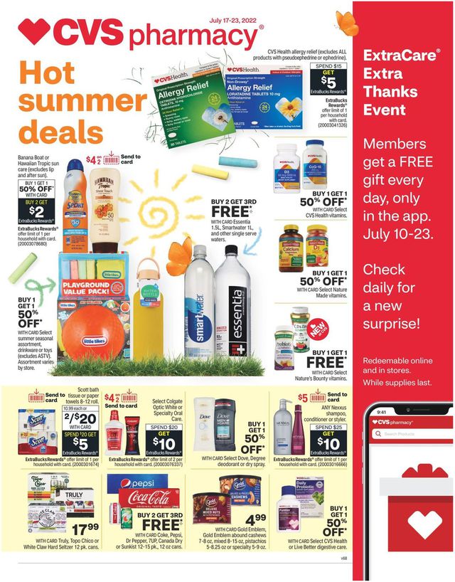 CVS Pharmacy Ad from 07/17/2022