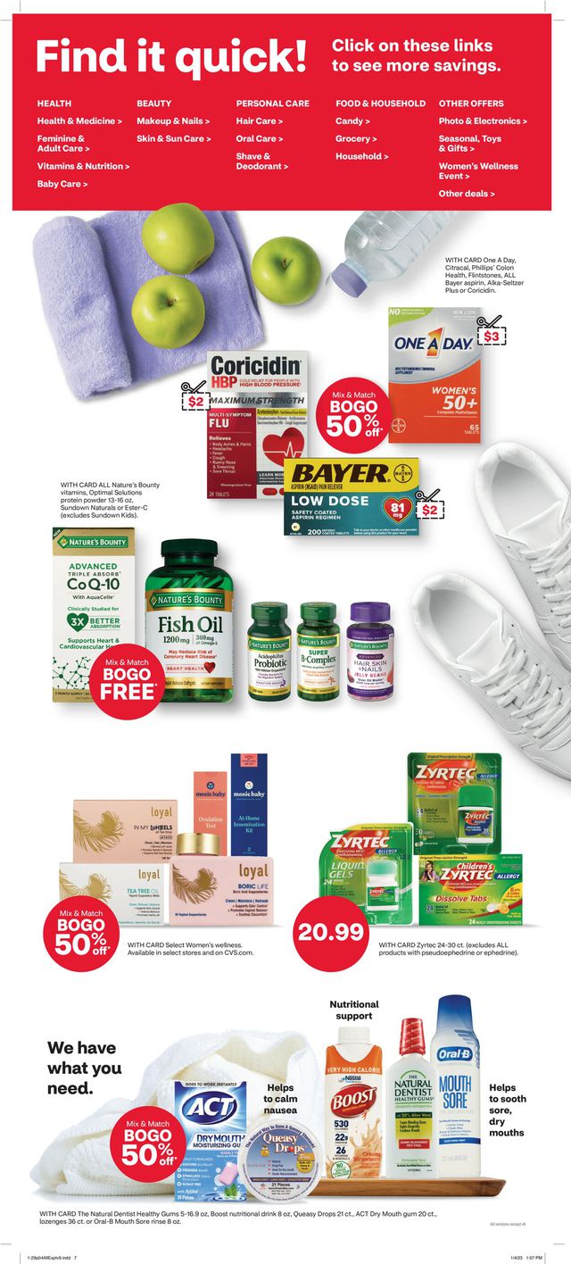 CVS Pharmacy Ad from 01/29/2023