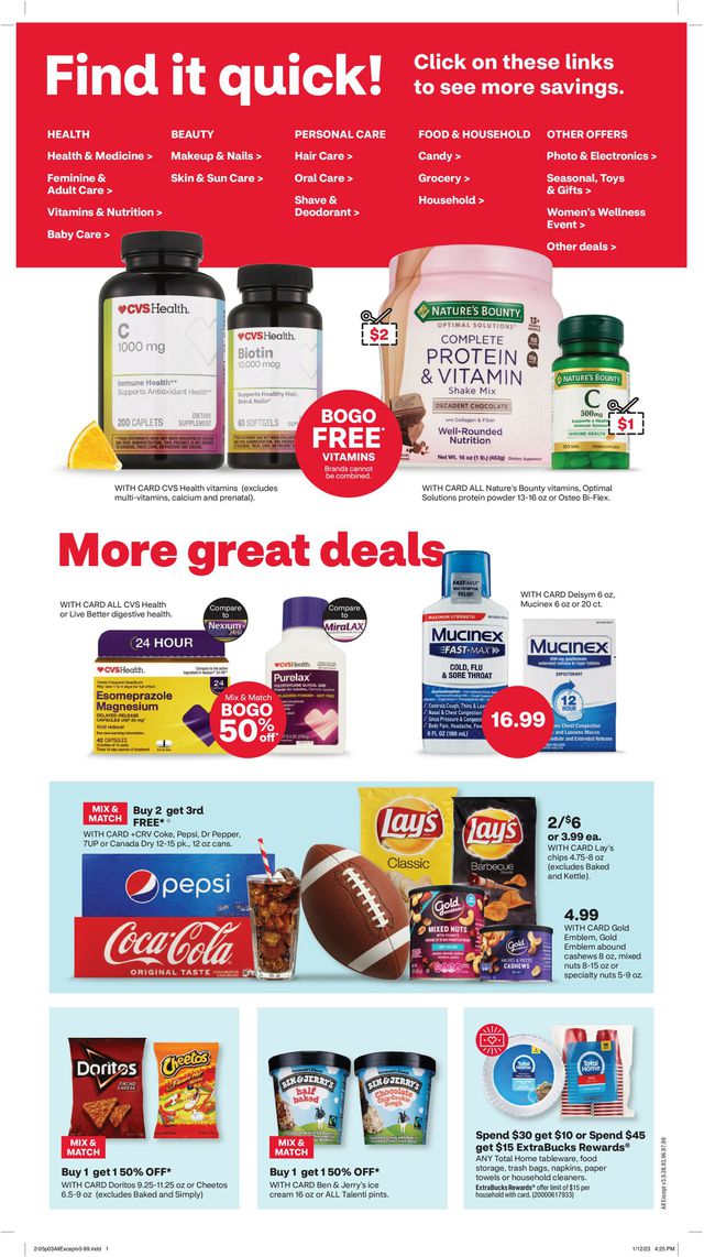 CVS Pharmacy Ad from 02/05/2023