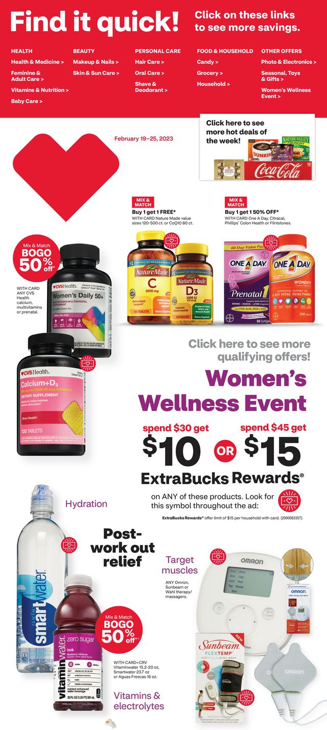CVS Pharmacy Ad from 02/19/2023