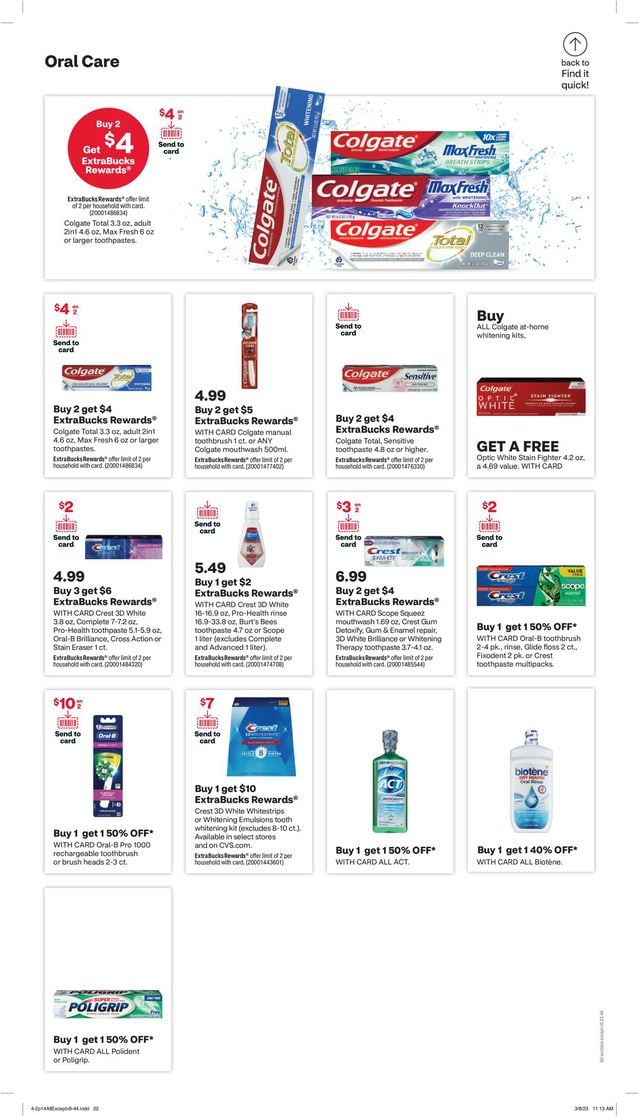 CVS Pharmacy Ad from 04/02/2023