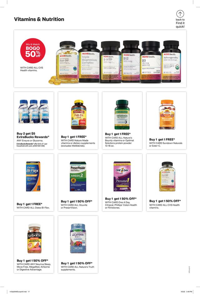 CVS Pharmacy Ad from 04/30/2023