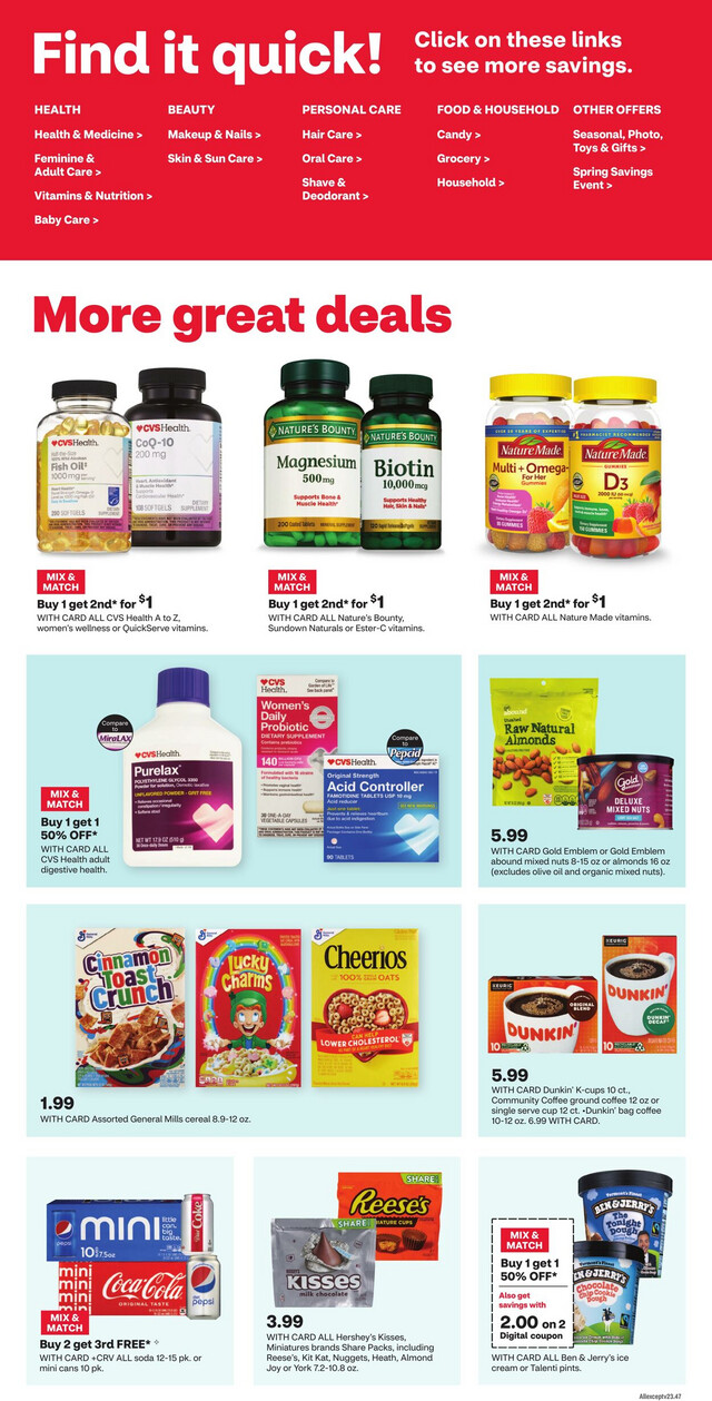 CVS Pharmacy Ad from 04/21/2024
