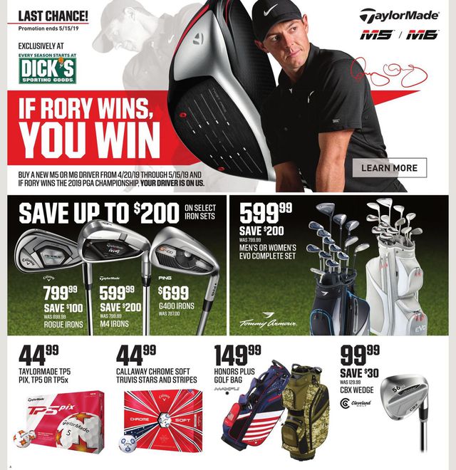 Dick's Ad from 05/12/2019