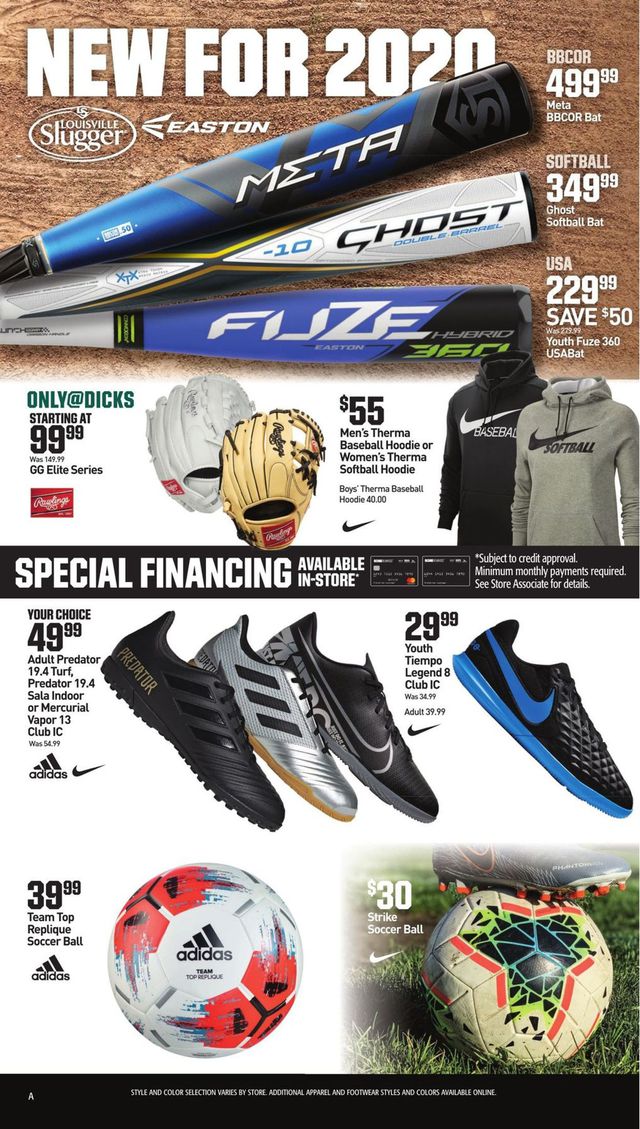 Dick's Ad from 10/29/2019