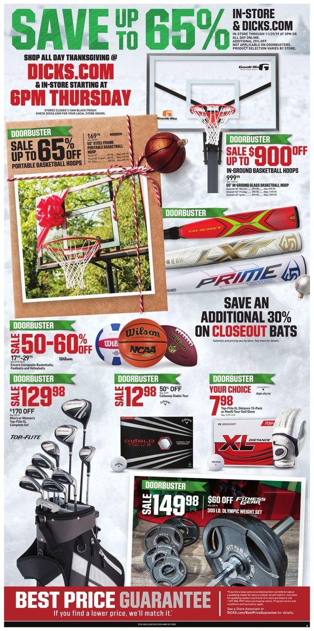 Dick's Ad from 11/28/2019