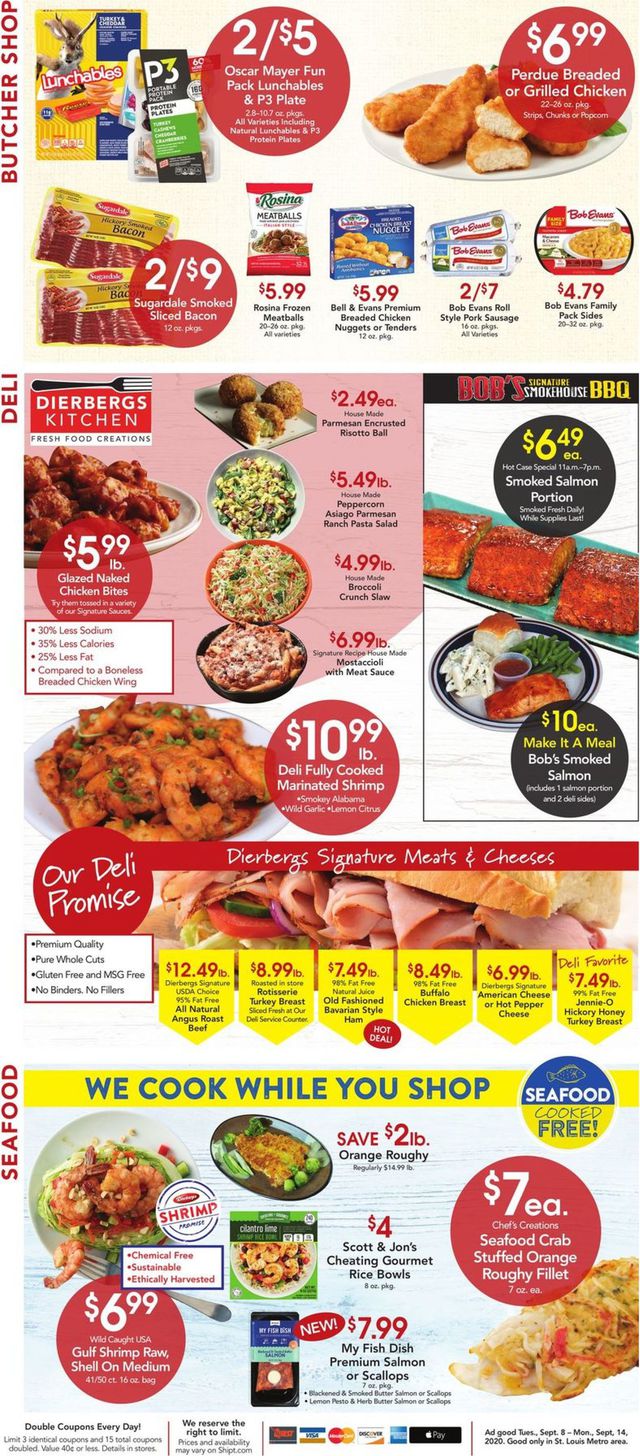 Dierbergs Ad from 09/08/2020