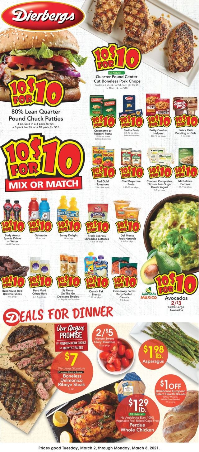 Dierbergs Ad from 03/02/2021