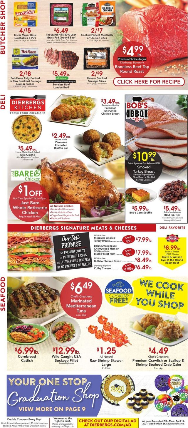 Dierbergs Ad from 04/13/2021