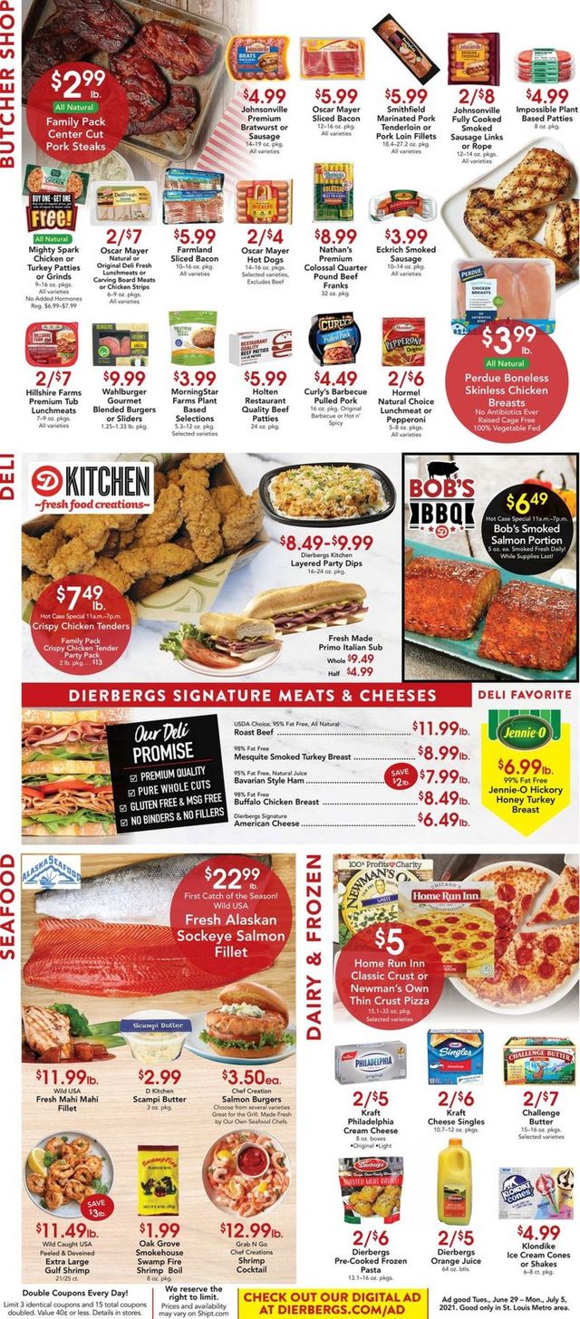 Dierbergs Ad from 06/29/2021