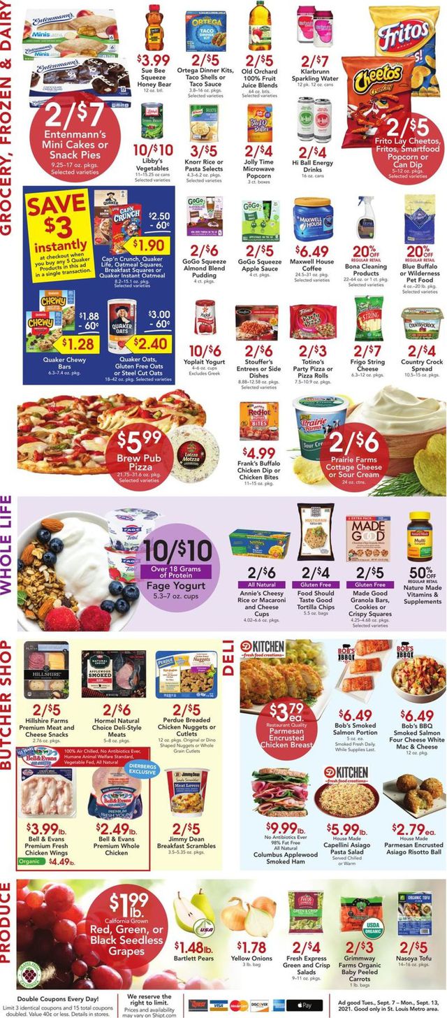 Dierbergs Ad from 09/07/2021