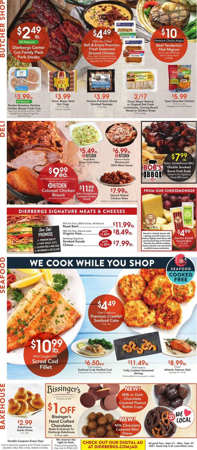 Dierbergs Ad from 09/21/2021