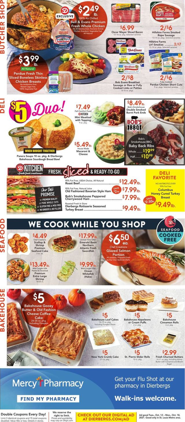 Dierbergs Ad from 10/12/2021