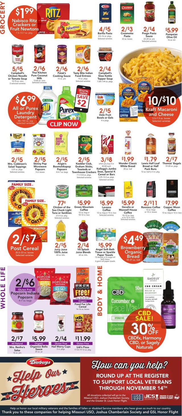Dierbergs Ad from 10/19/2021