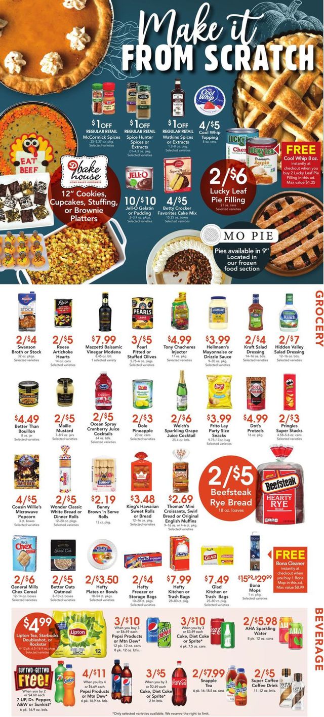 Dierbergs Ad from 11/16/2021