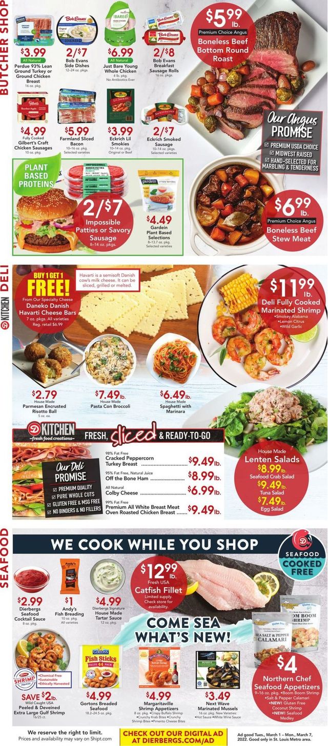 Dierbergs Ad from 03/01/2022