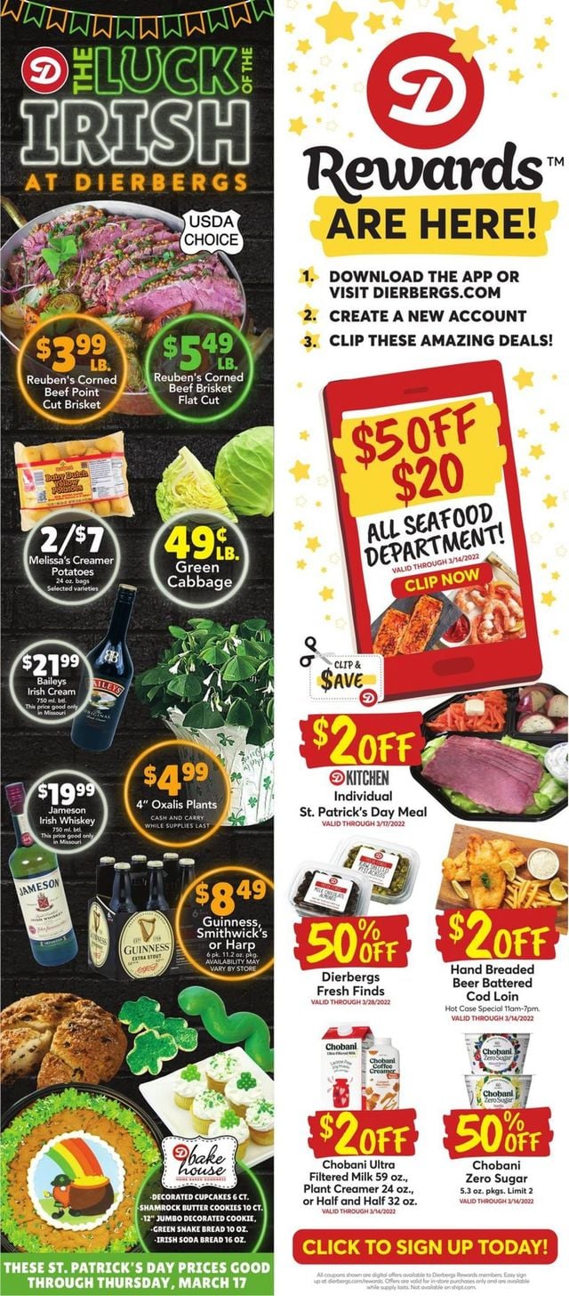 Dierbergs Ad from 03/08/2022