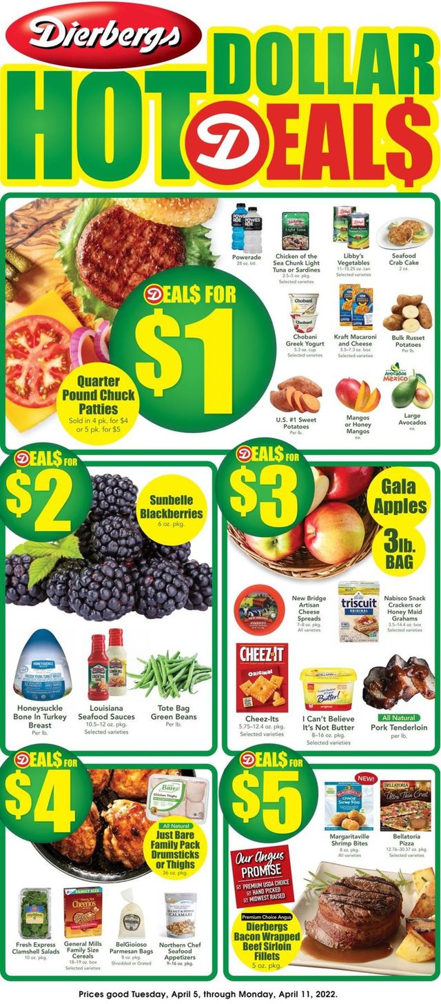 Dierbergs Ad from 04/05/2022