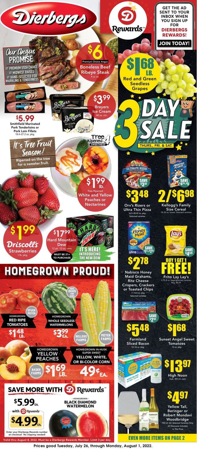 Dierbergs Ad from 07/26/2022