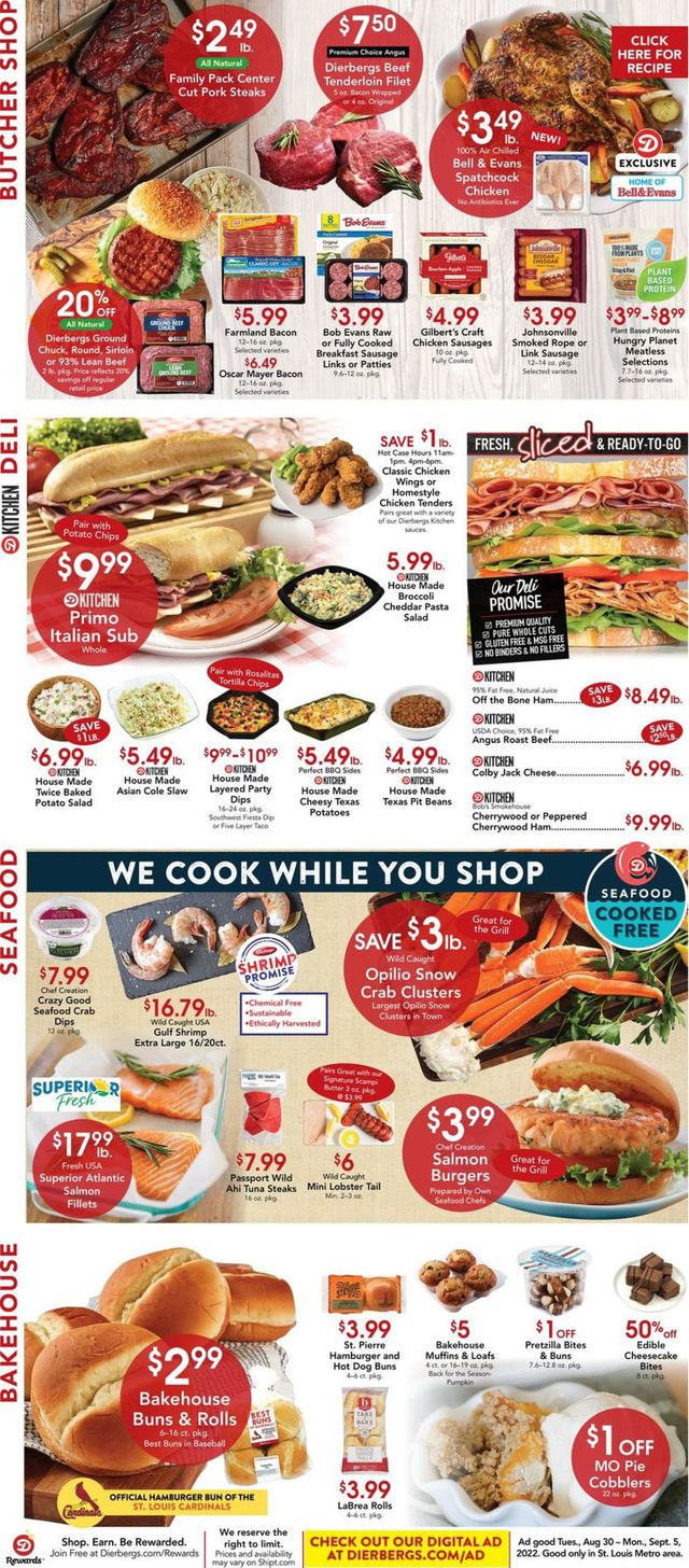 Dierbergs Ad from 08/30/2022