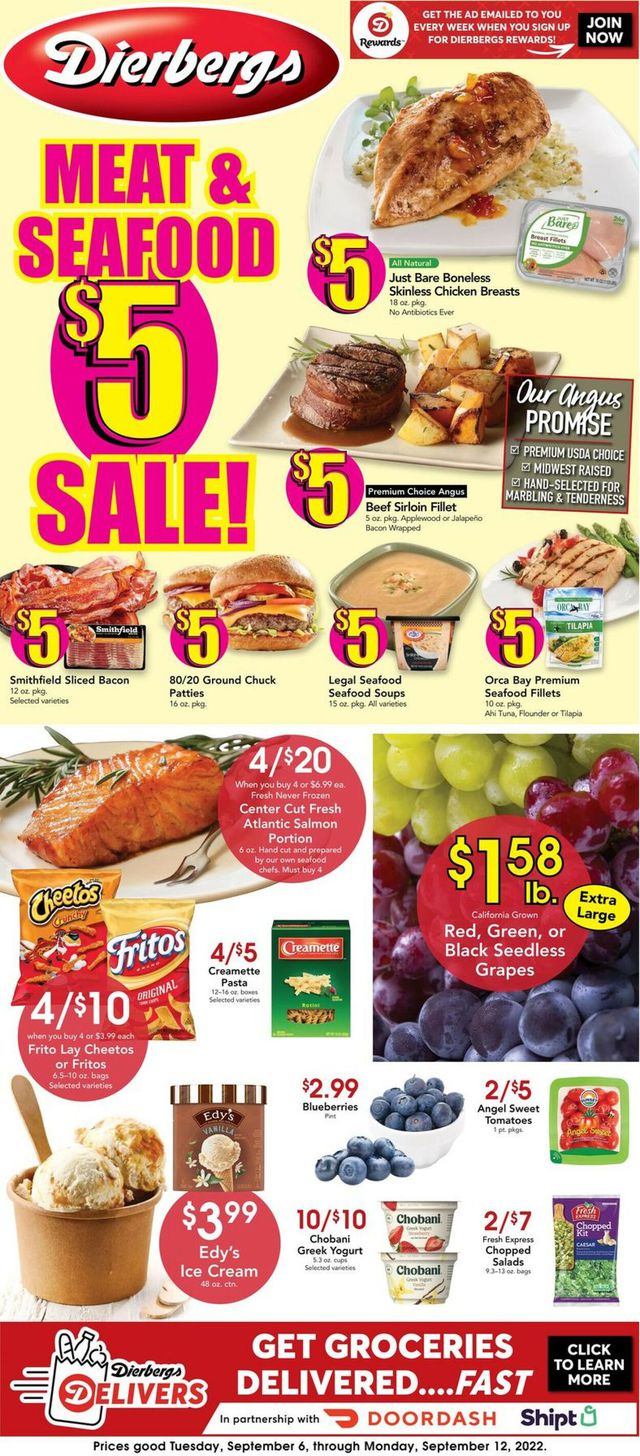 Dierbergs Ad from 09/06/2022