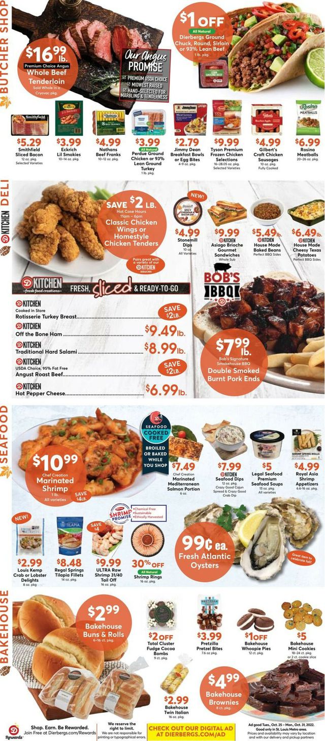Dierbergs Ad from 10/25/2022