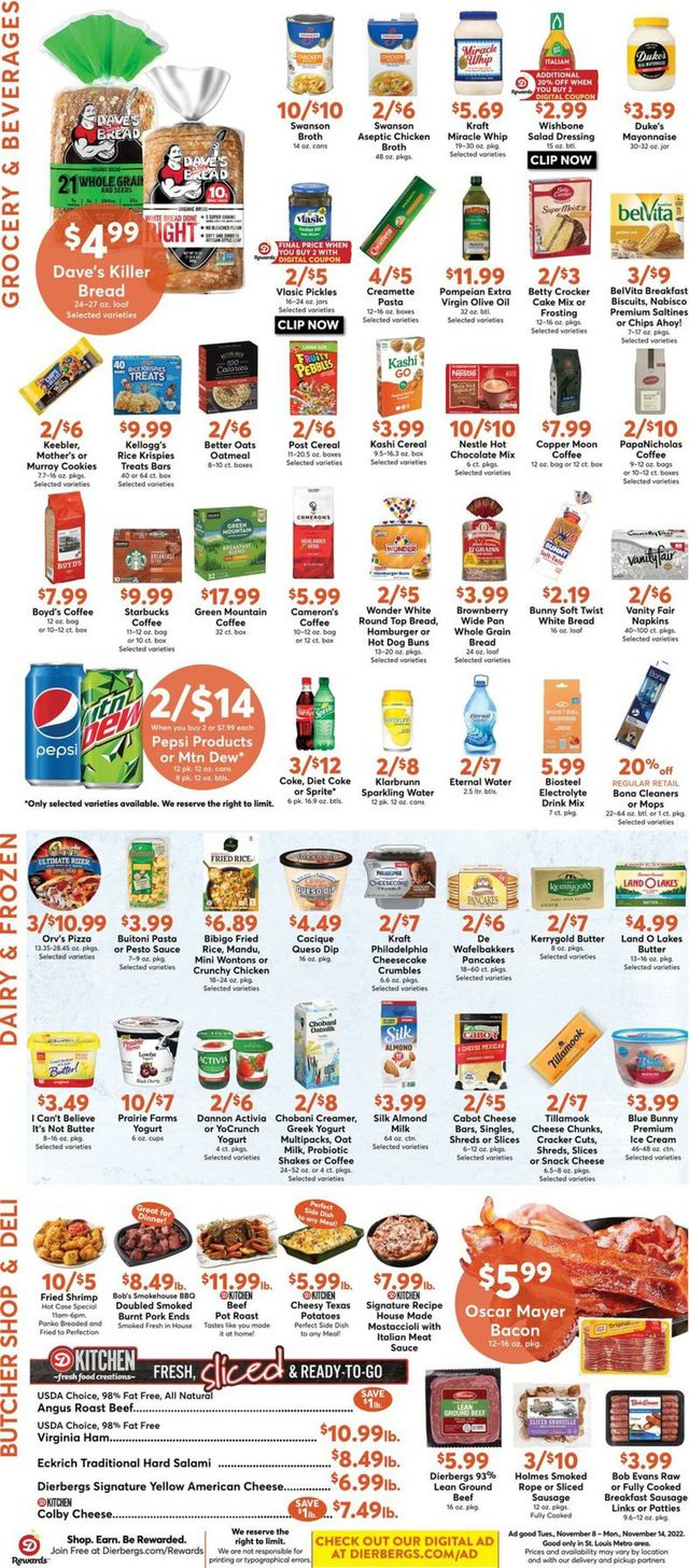 Dierbergs Ad from 11/08/2022