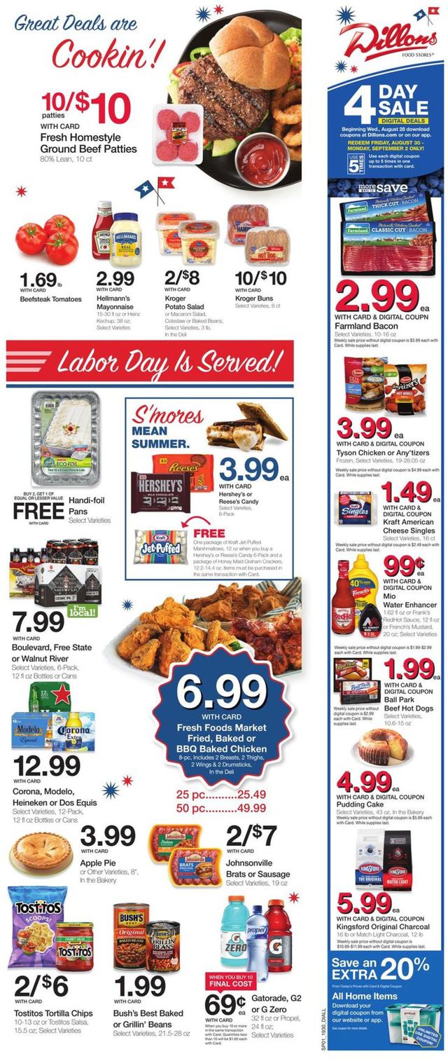 Dillons Ad from 08/28/2019