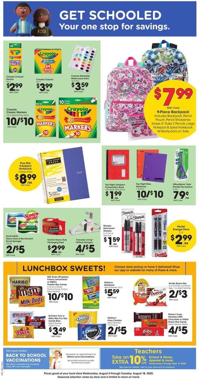 Dillons Ad from 08/12/2020