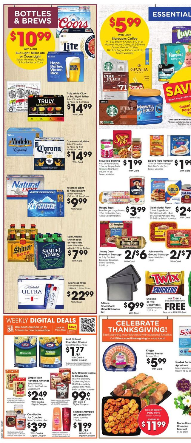 Dillons Ad from 11/11/2020