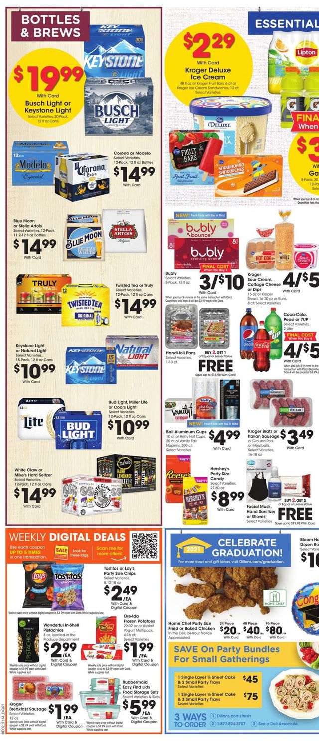 Dillons Ad from 05/05/2021