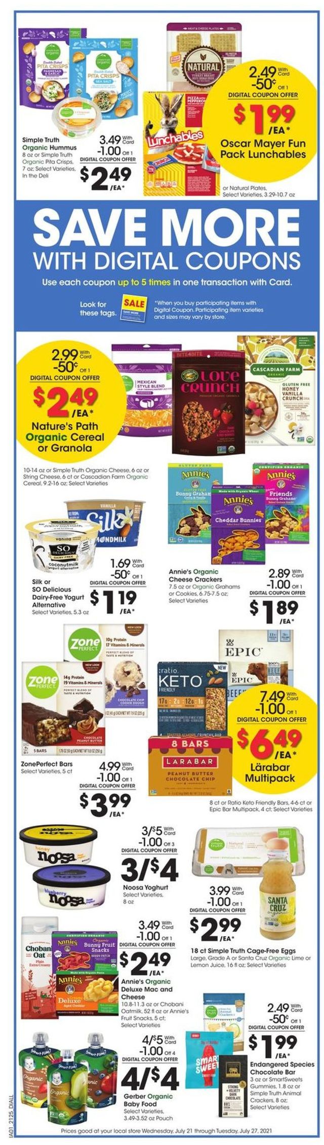 Dillons Ad from 07/21/2021