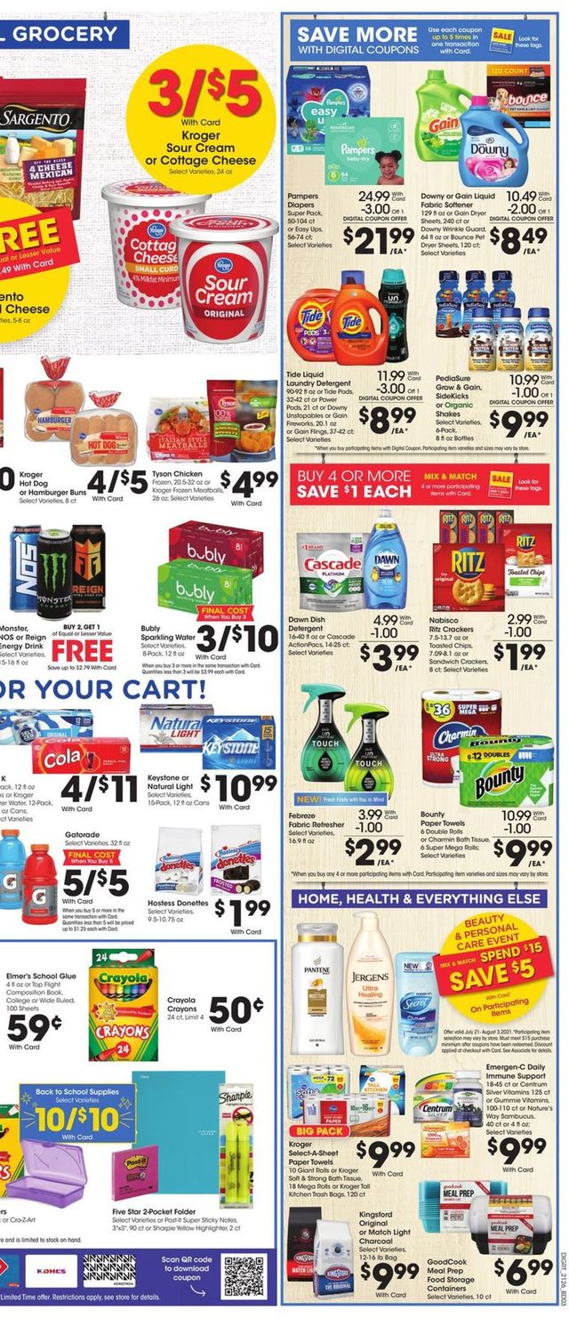 Dillons Ad from 07/28/2021