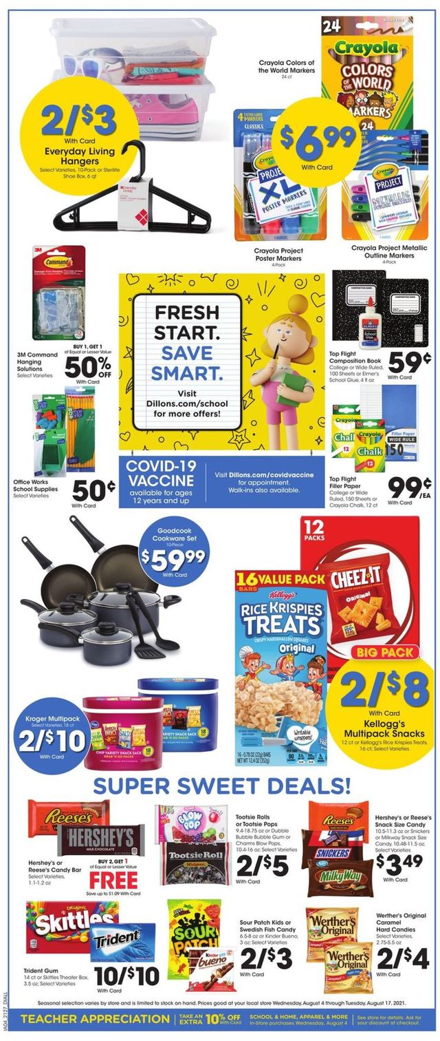 Dillons Ad from 08/11/2021