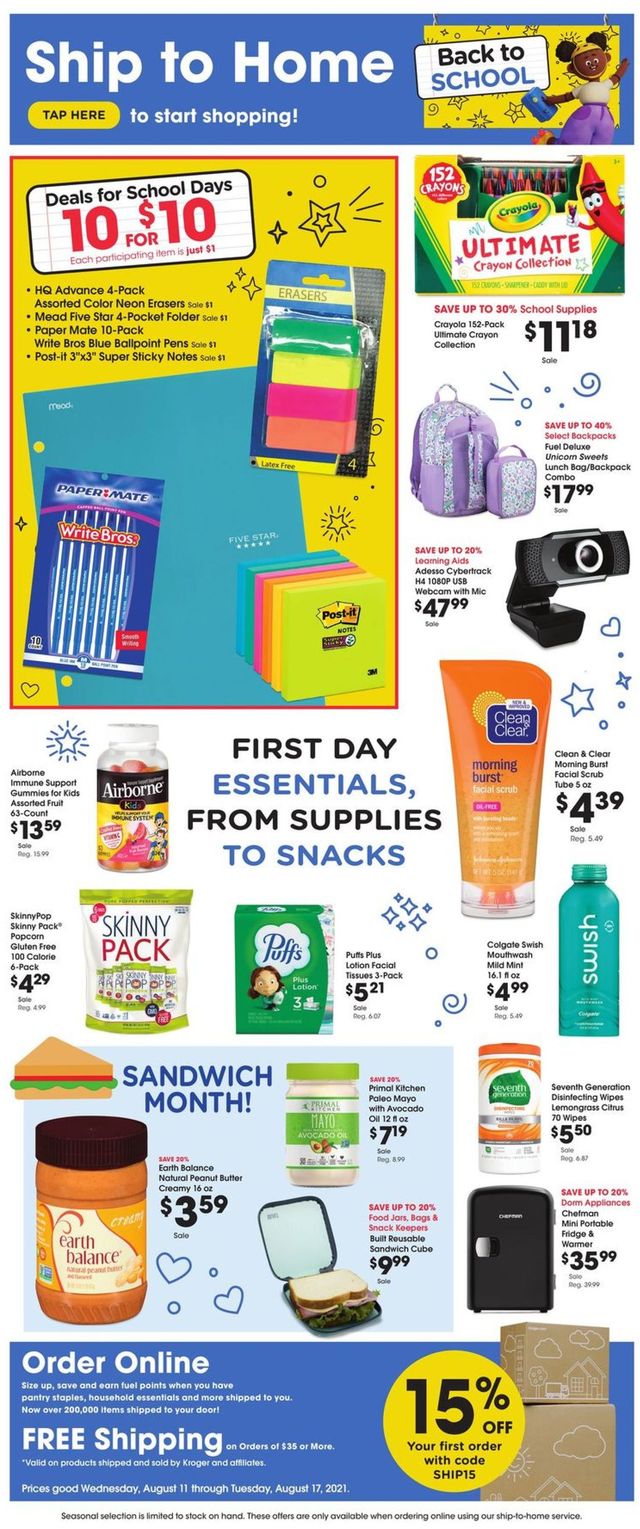 Dillons Ad from 08/11/2021