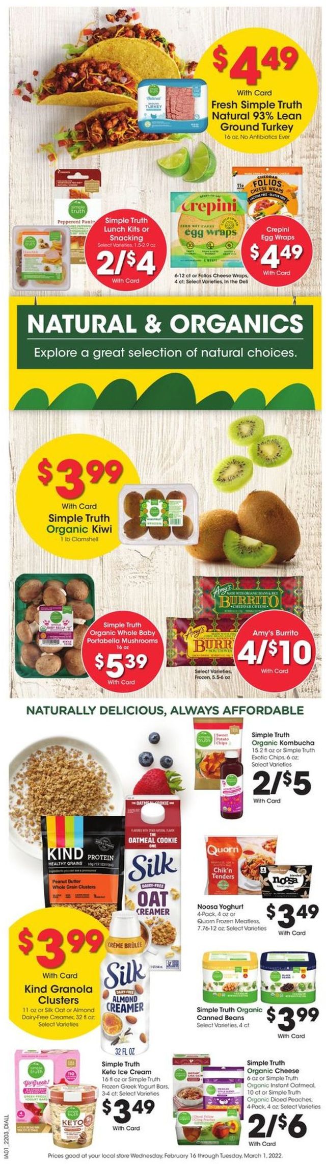 Dillons Ad from 02/16/2022