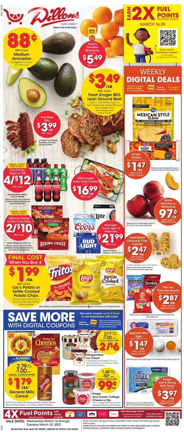 Dillons Ad from 03/16/2022