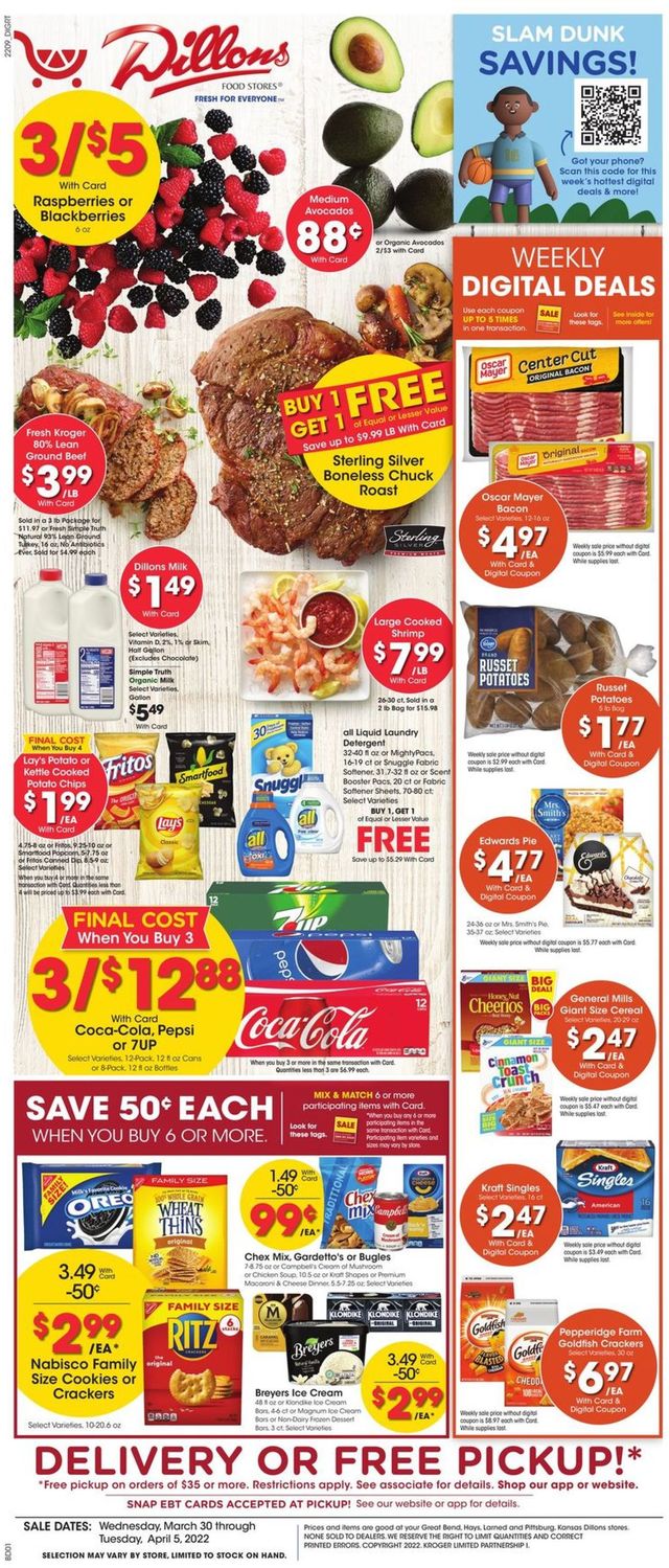Dillons Ad from 03/30/2022