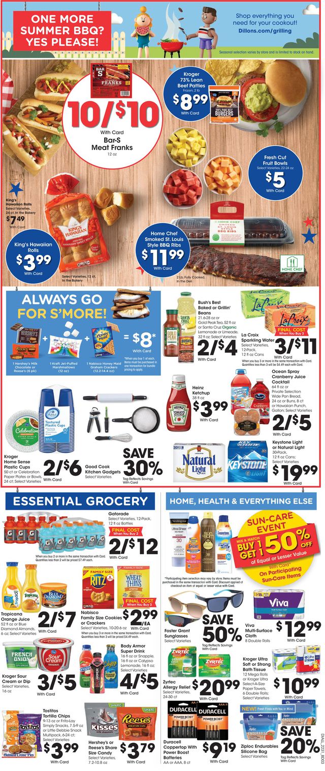 Dillons Ad from 08/31/2022