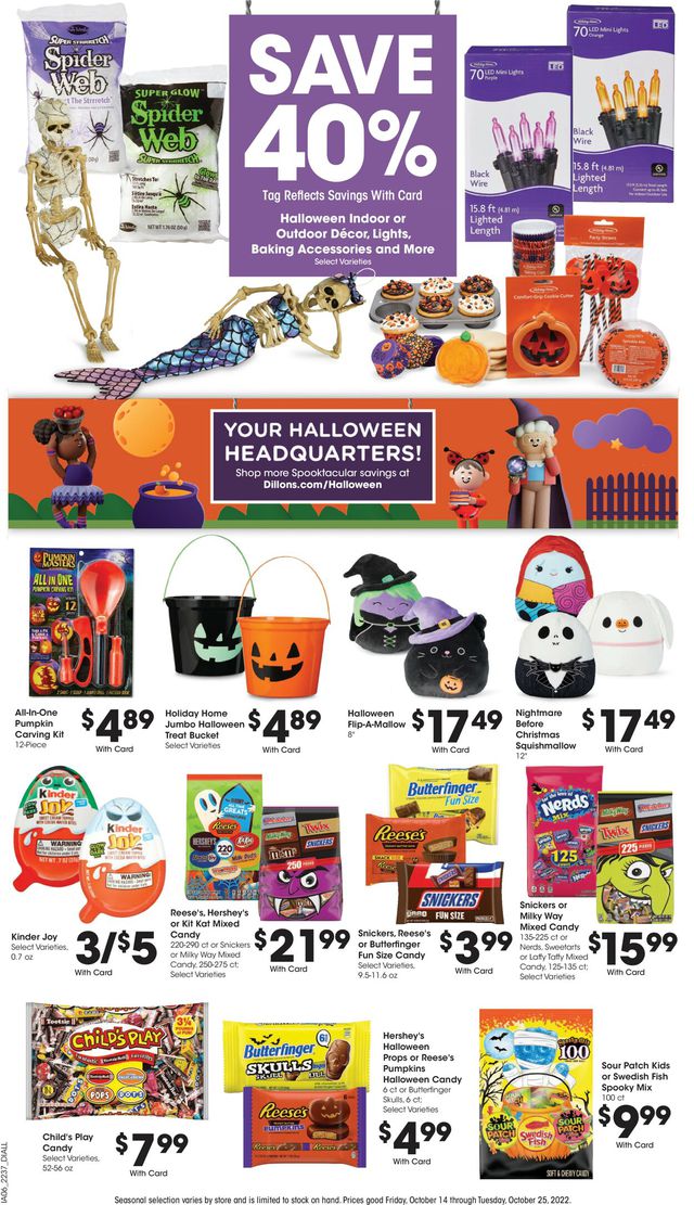 Dillons Ad from 10/19/2022