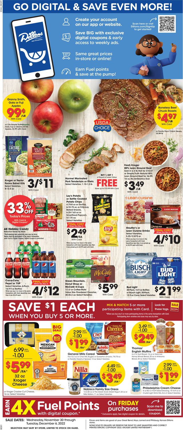 Dillons Ad from 11/30/2022