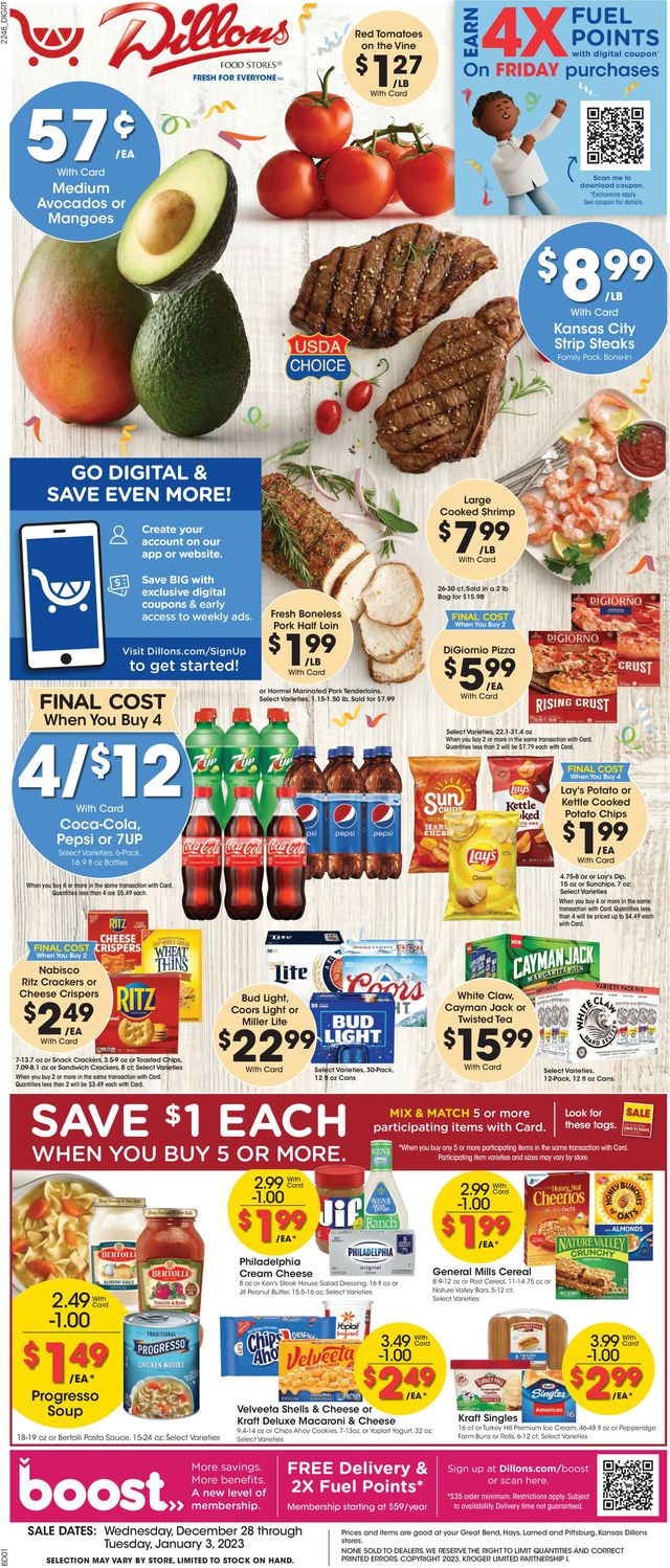 Dillons Ad from 12/28/2022
