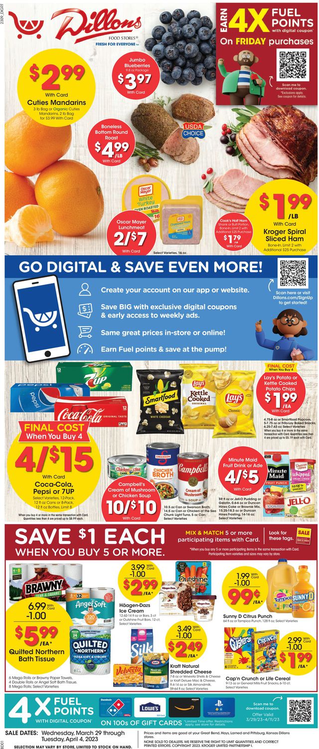 Dillons Ad from 03/29/2023