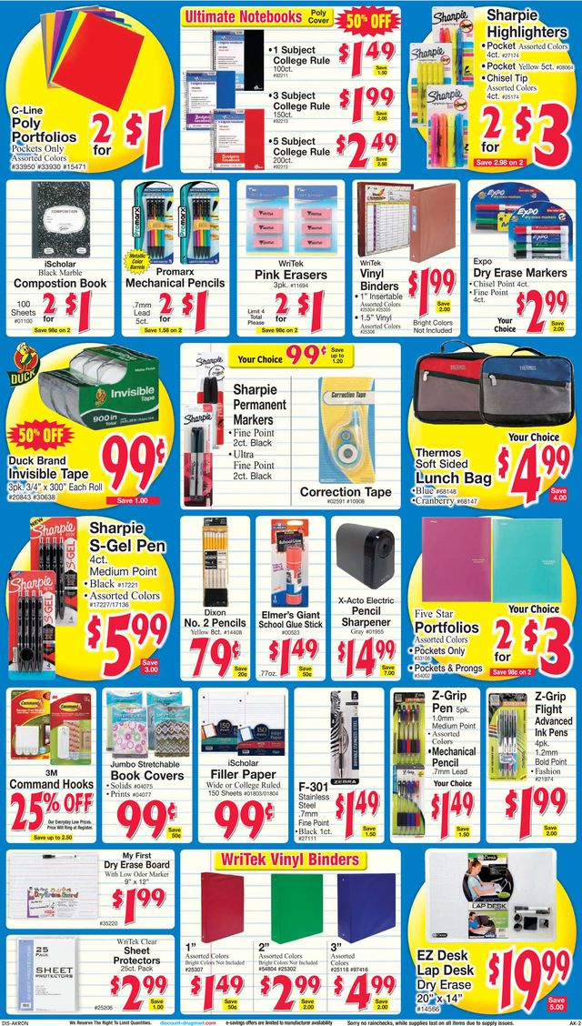 Discount Drug Mart Ad from 08/19/2020