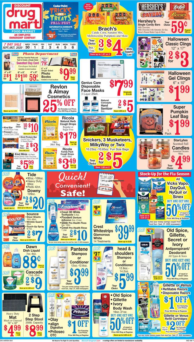 Discount Drug Mart Ad from 09/30/2020