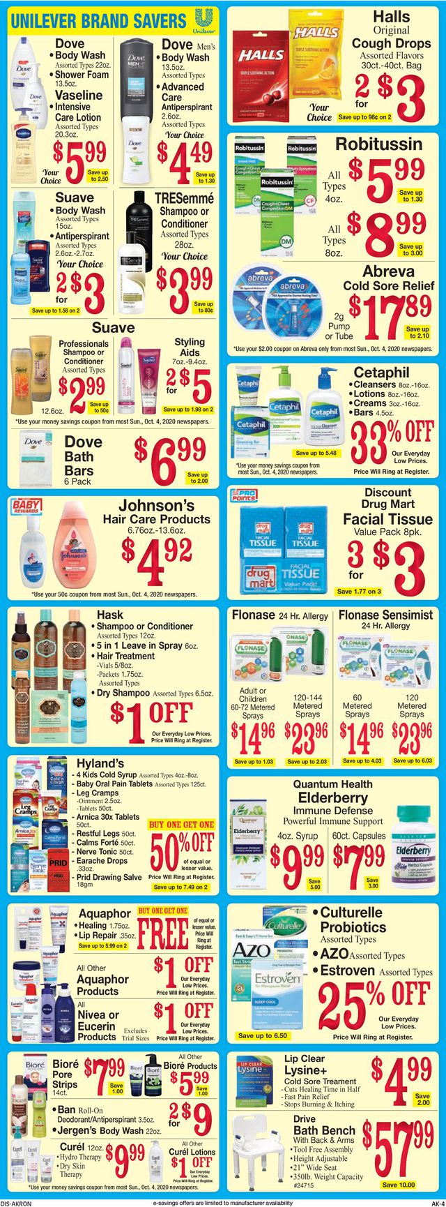 Discount Drug Mart Ad from 10/07/2020