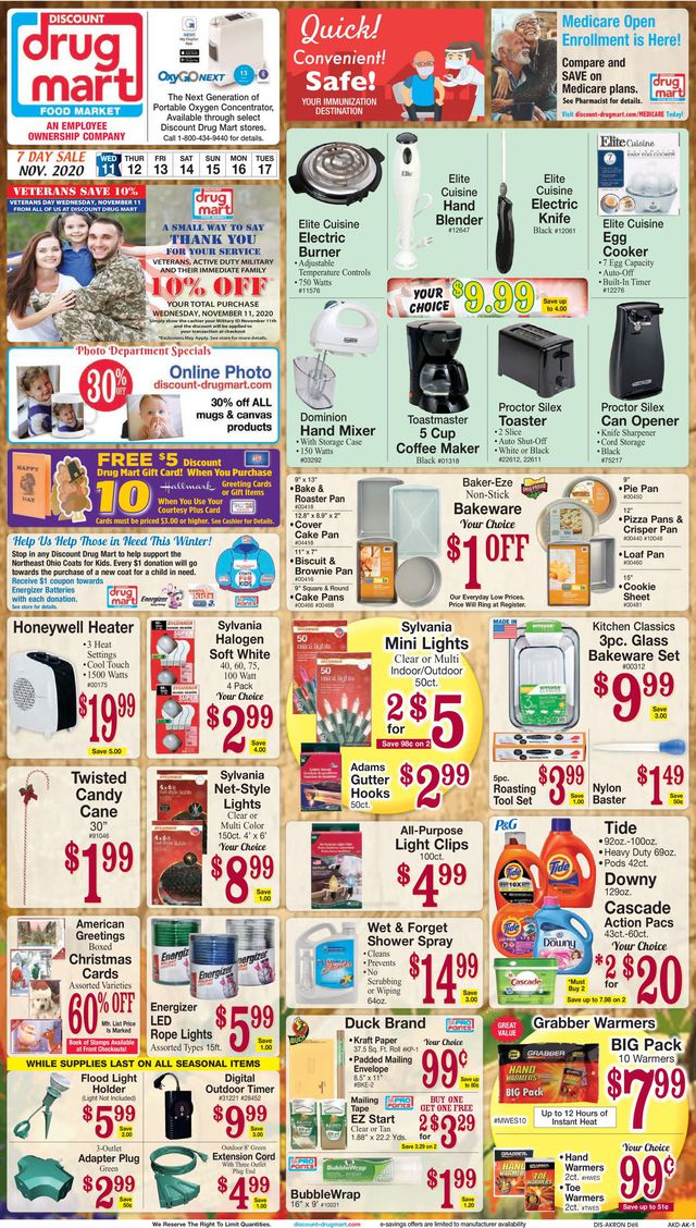 Discount Drug Mart Ad from 11/11/2020